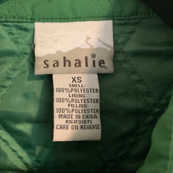 Sahalie Quilted Jacket Green Size XS - Picture 3 of 15